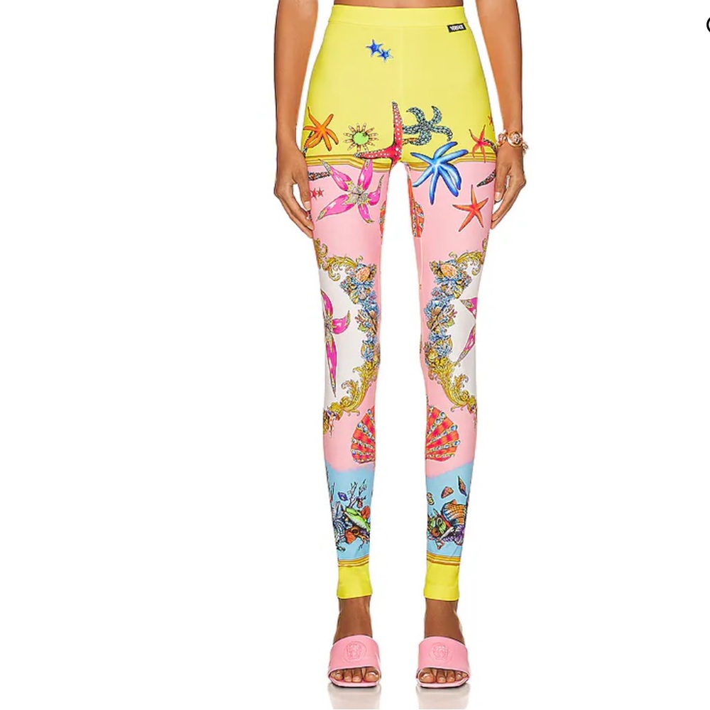 Versace Trésor de la Mer-print leggings